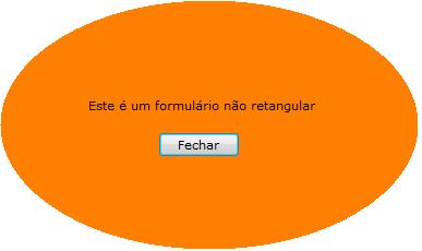 NonRectForms-Result Formulário não retangular em execução