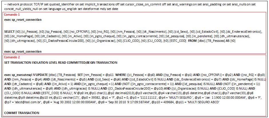 Exemplo LINQ to SQL - Profiler